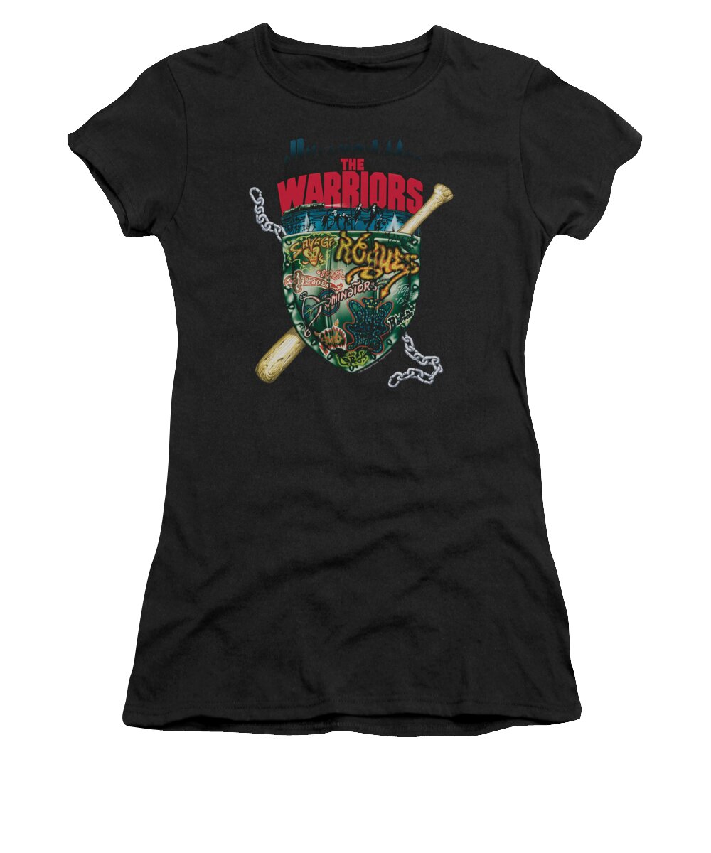The Warriors Women's T-Shirt featuring the digital art Warriors - Shield by Brand A