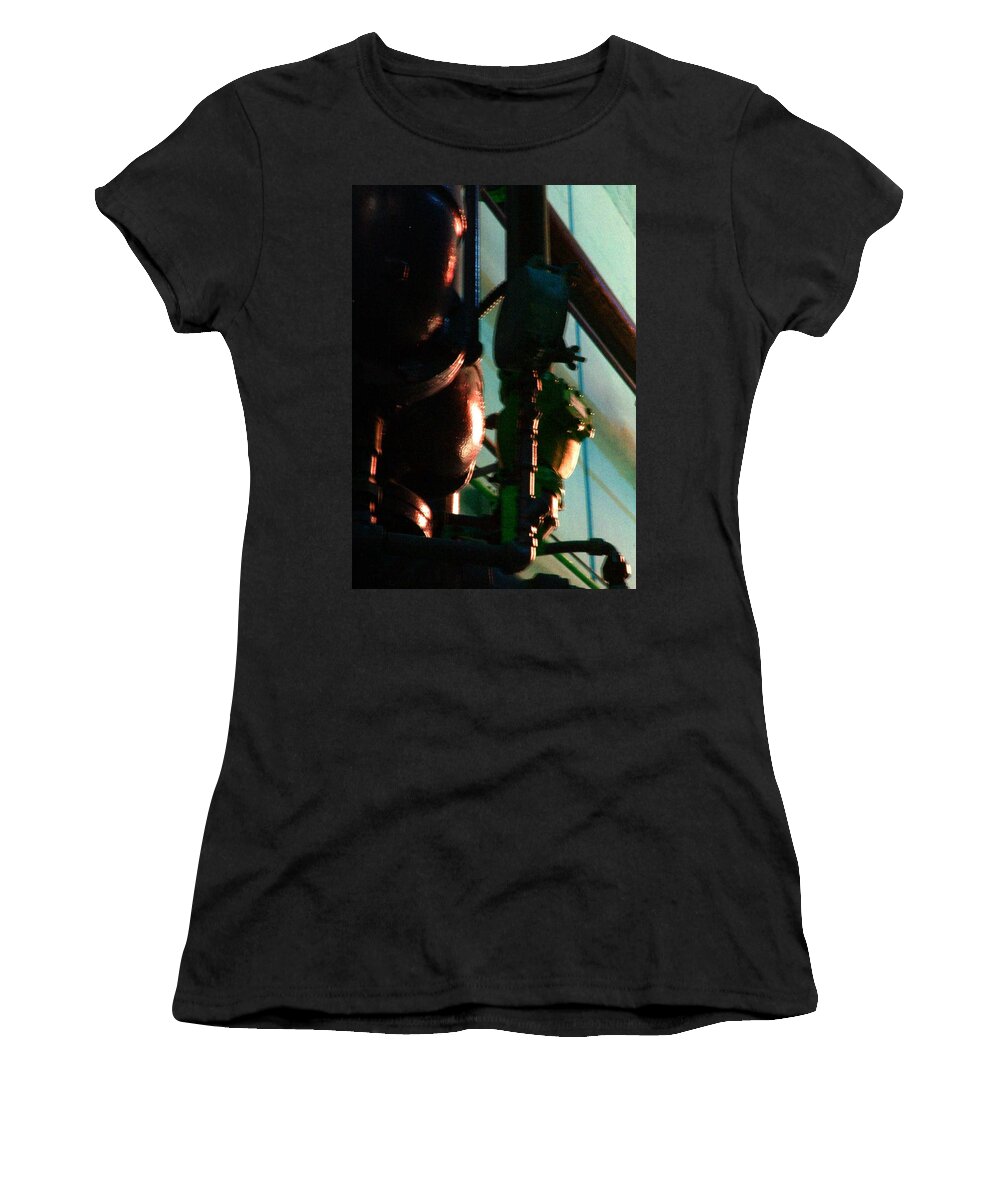 Industrial Architectural Women's T-Shirt featuring the photograph Warriors Watch Sears Mechanicals by Cleaster Cotton