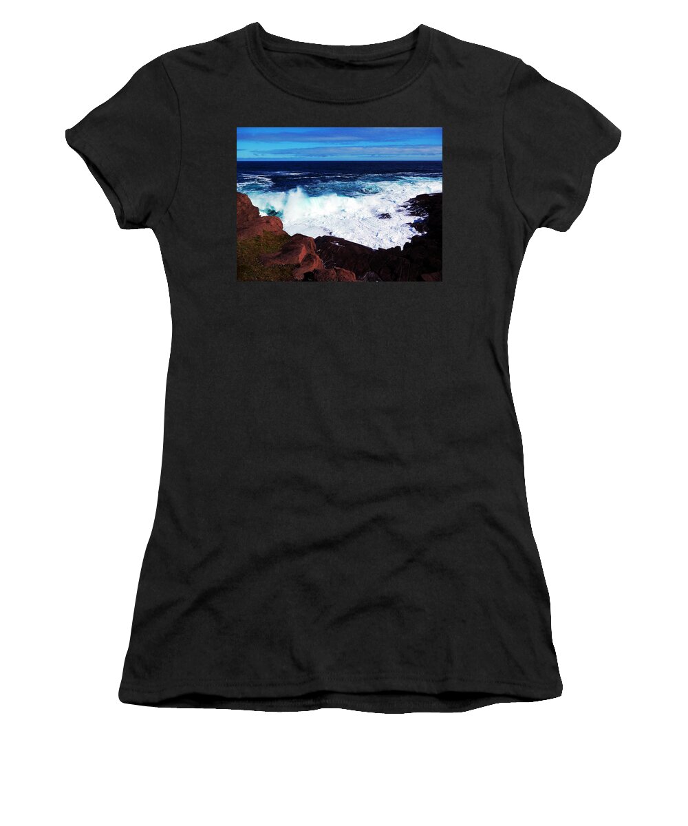 Wave Women's T-Shirt featuring the photograph Wave by Zinvolle Art