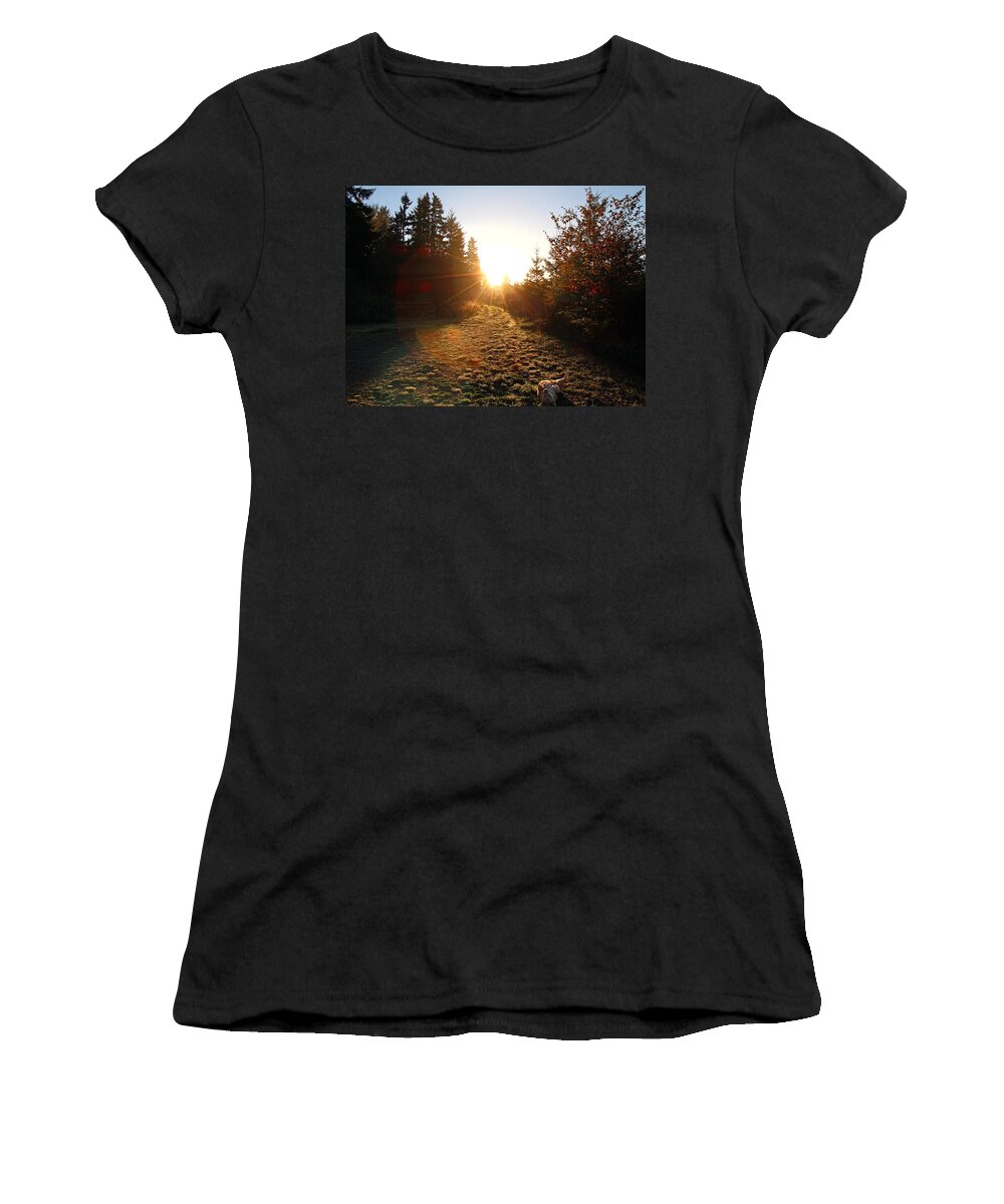 Dawn Women's T-Shirt featuring the photograph Welcoming Dawn by Rory Siegel