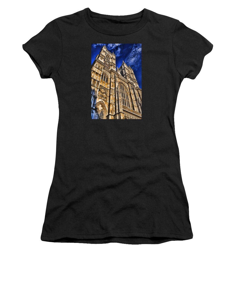 Abbey Women's T-Shirt featuring the photograph Westminster Abbey West Front by Stephen Stookey