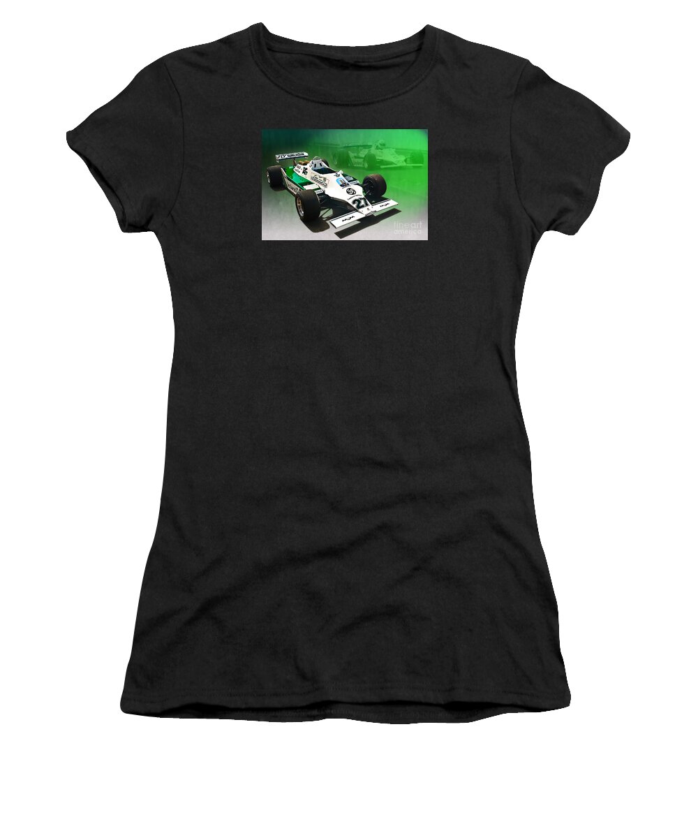 Williams Women's T-Shirt featuring the photograph Williams FW07 04 by Stuart Row
