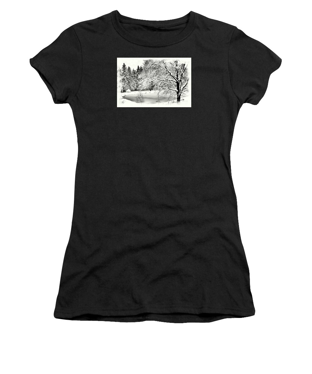 Landscape Women's T-Shirt featuring the photograph Winter Bliss by Marcia Lee Jones