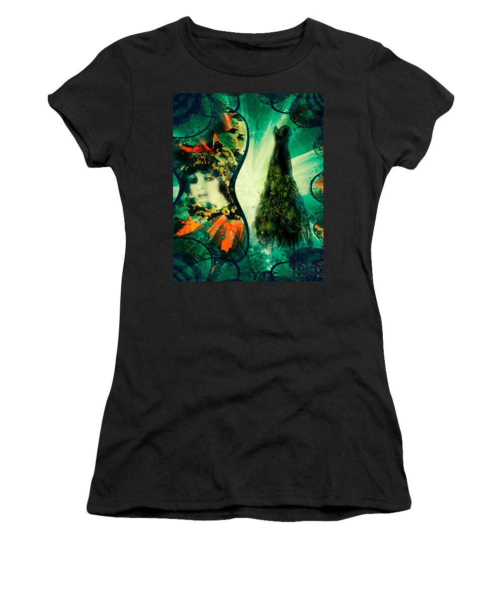 Abstract Feminist Art Women's T-Shirt featuring the digital art Contemporary Abstract Feminist Art Print by Femina Photo Art By Maggie