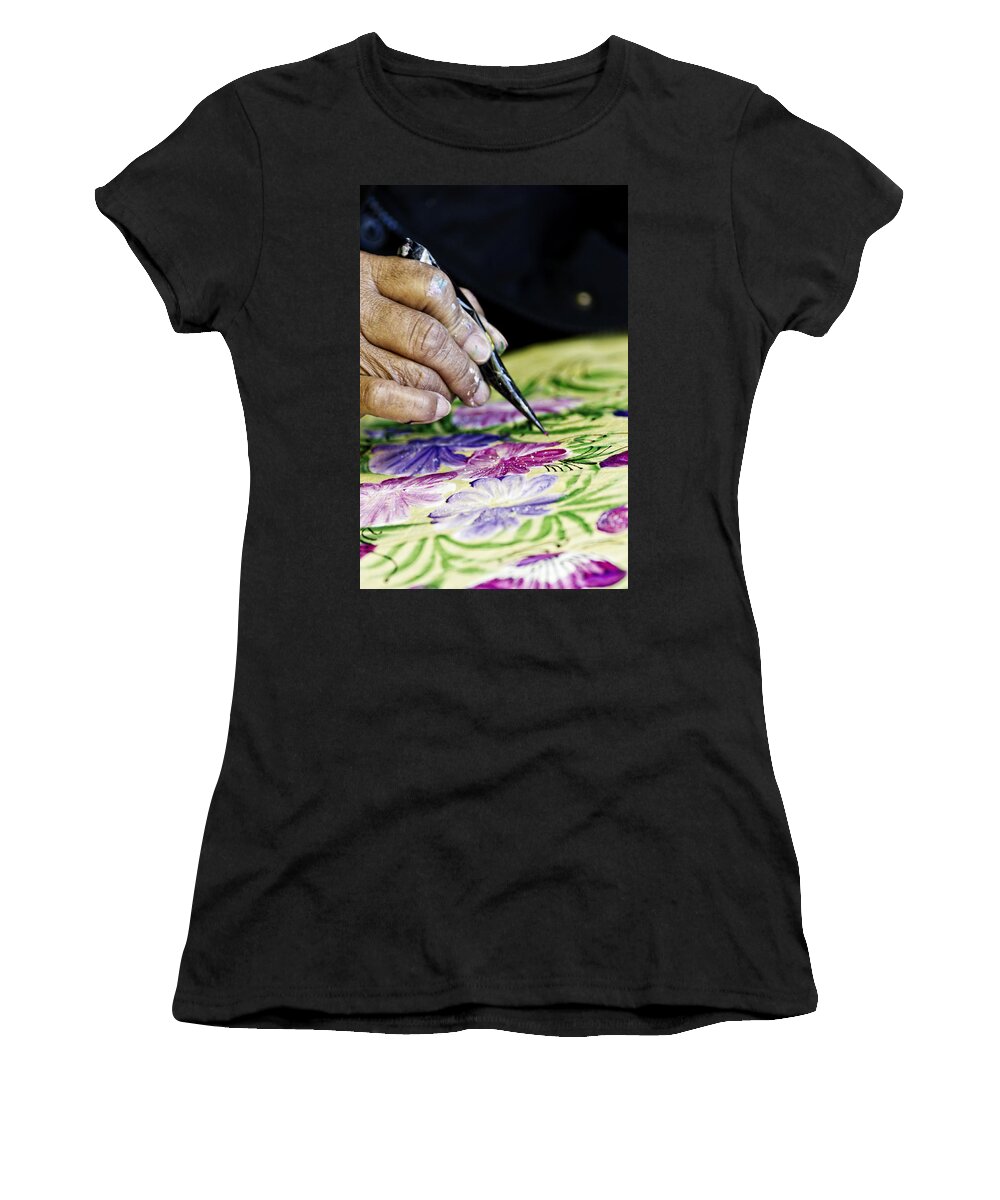 Hand Women's T-Shirt featuring the photograph Work with the hands by Paulo Goncalves