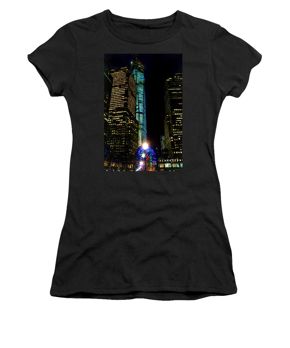 World Financial Center Women's T-Shirt featuring the photograph World Financial Center by Mariola Bitner