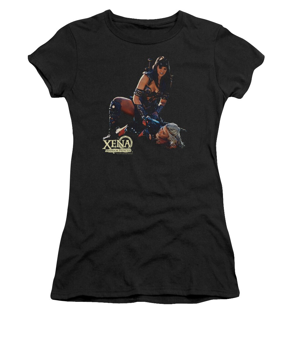 Xena Women's T-Shirt featuring the digital art Xena - In Control by Brand A