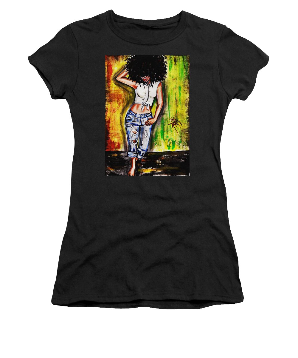 Artbyria Women's T-Shirt featuring the photograph Ya feel Me by Artist RiA