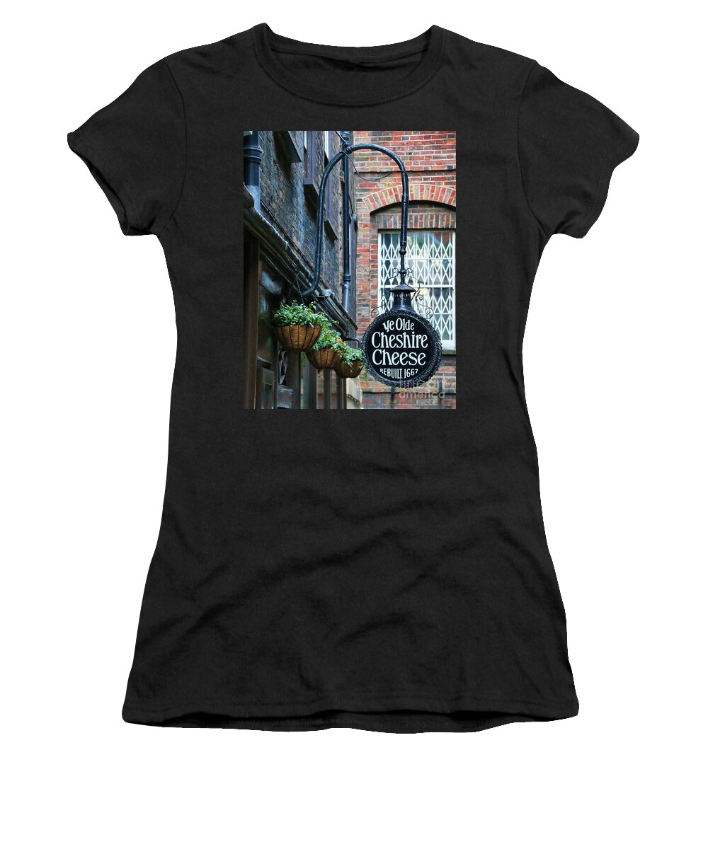Ye Olde Chesire Cheese Women's T-Shirt featuring the photograph Ye Olde Cheshire Cheese Pub by Jack Schultz