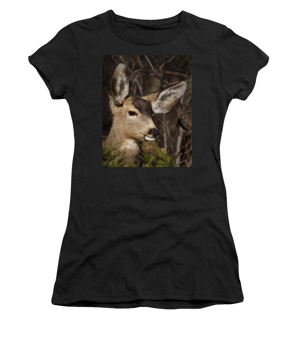 Young Mulie Women's T-Shirt featuring the photograph Yes I am Cute by Ernest Echols