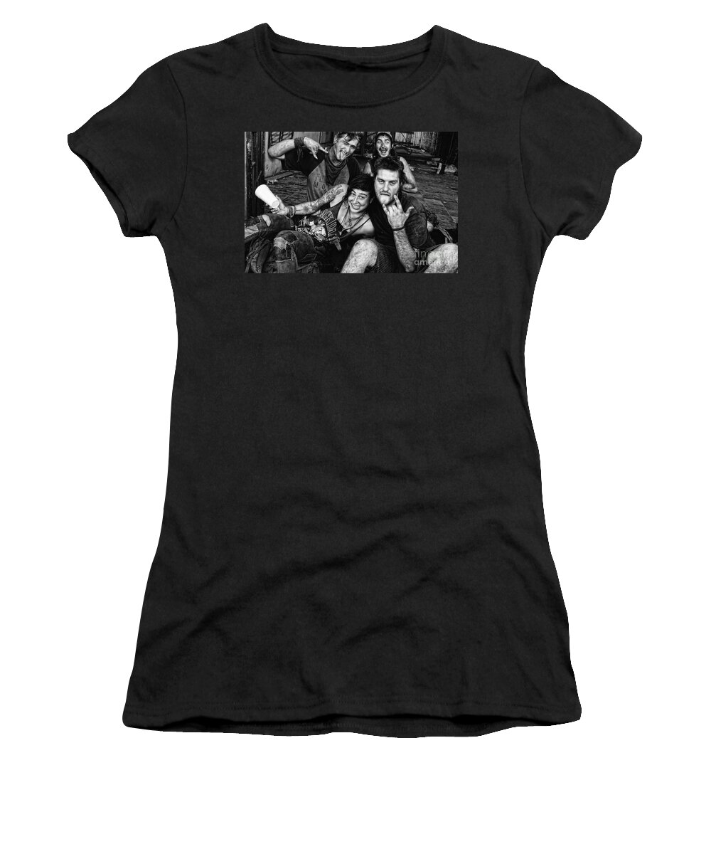 New Orleans Women's T-Shirt featuring the photograph Young Wanderers by Kathleen K Parker