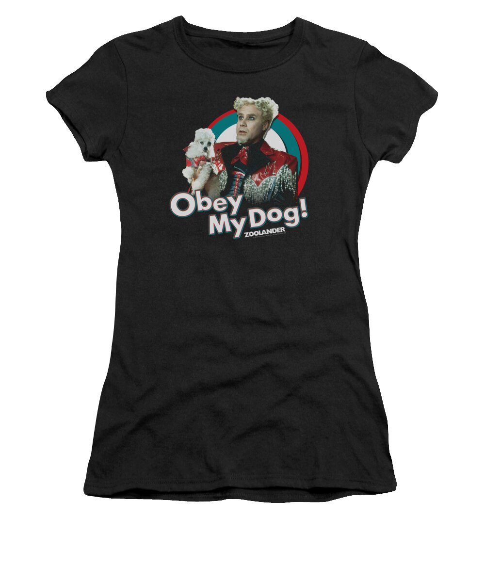 Zoolander Women's T-Shirt featuring the digital art Zoolander - Obey My Dog by Brand A