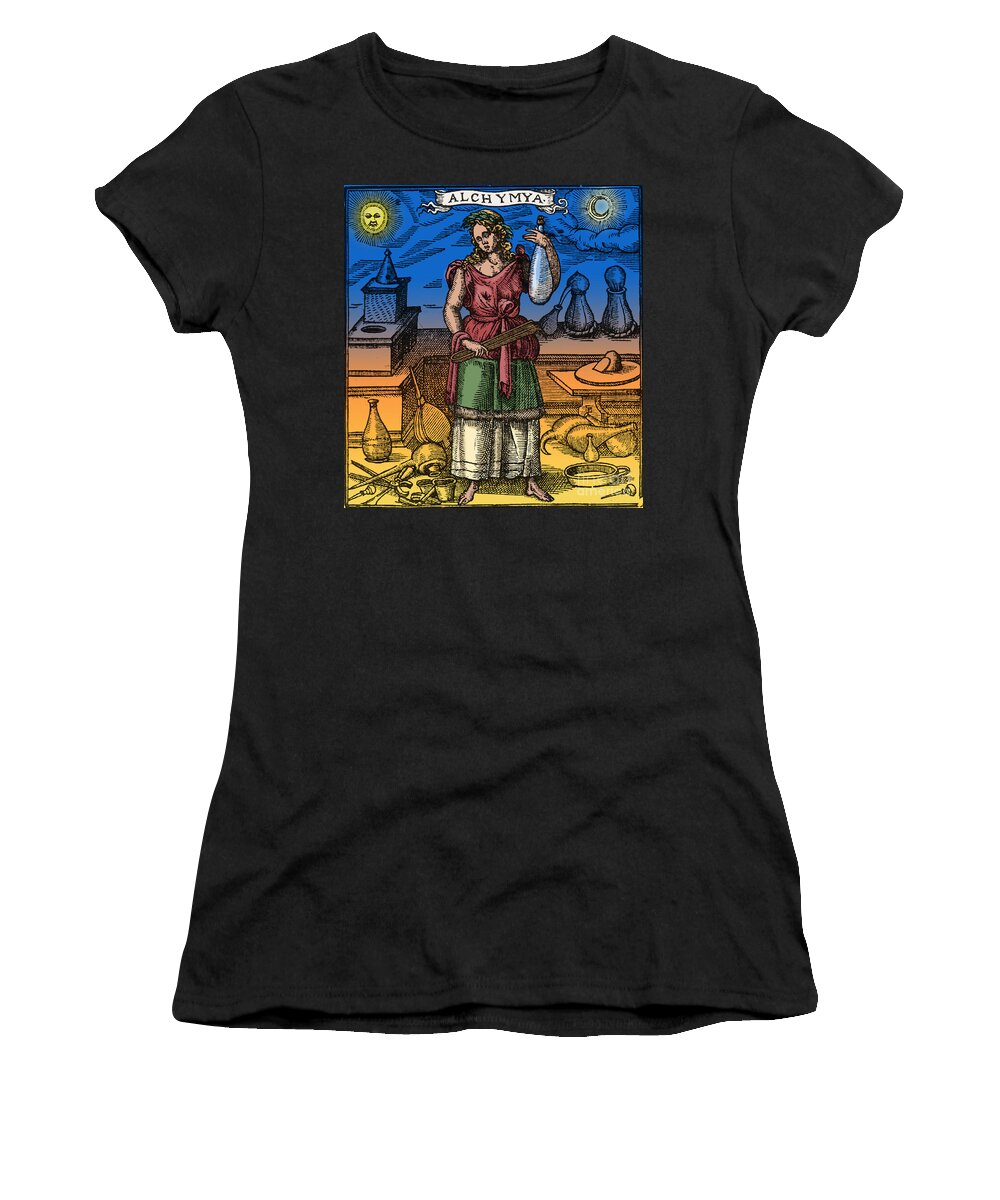 Colorized Women's T-Shirt featuring the photograph Alchemy #5 by Science Source