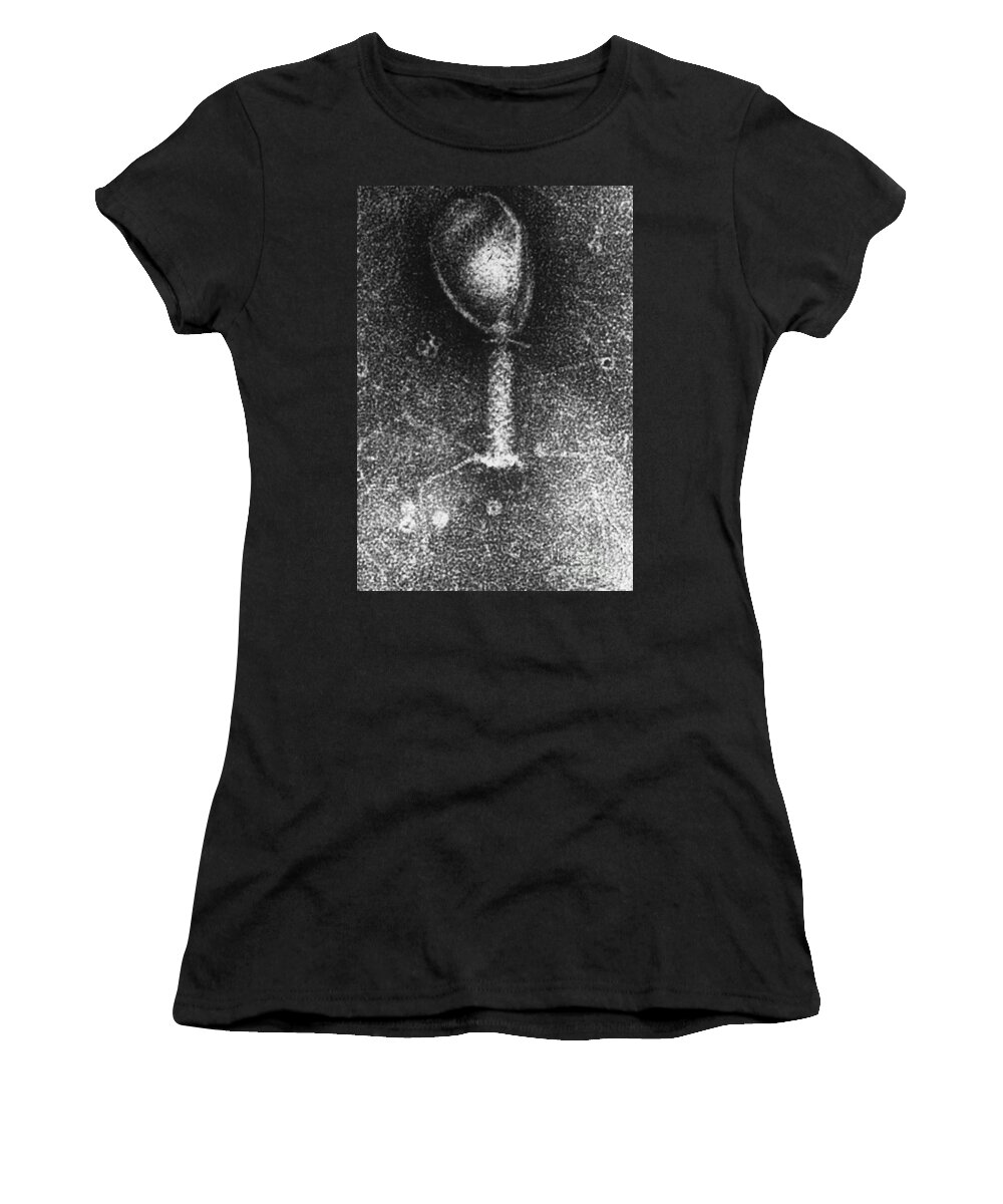 Medical Women's T-Shirt featuring the photograph Enterobacteria Phage T2 #1 by Omikron
