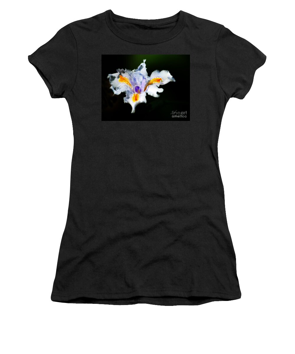 Iris Women's T-Shirt featuring the photograph Iris #1 by Danuta Bennett