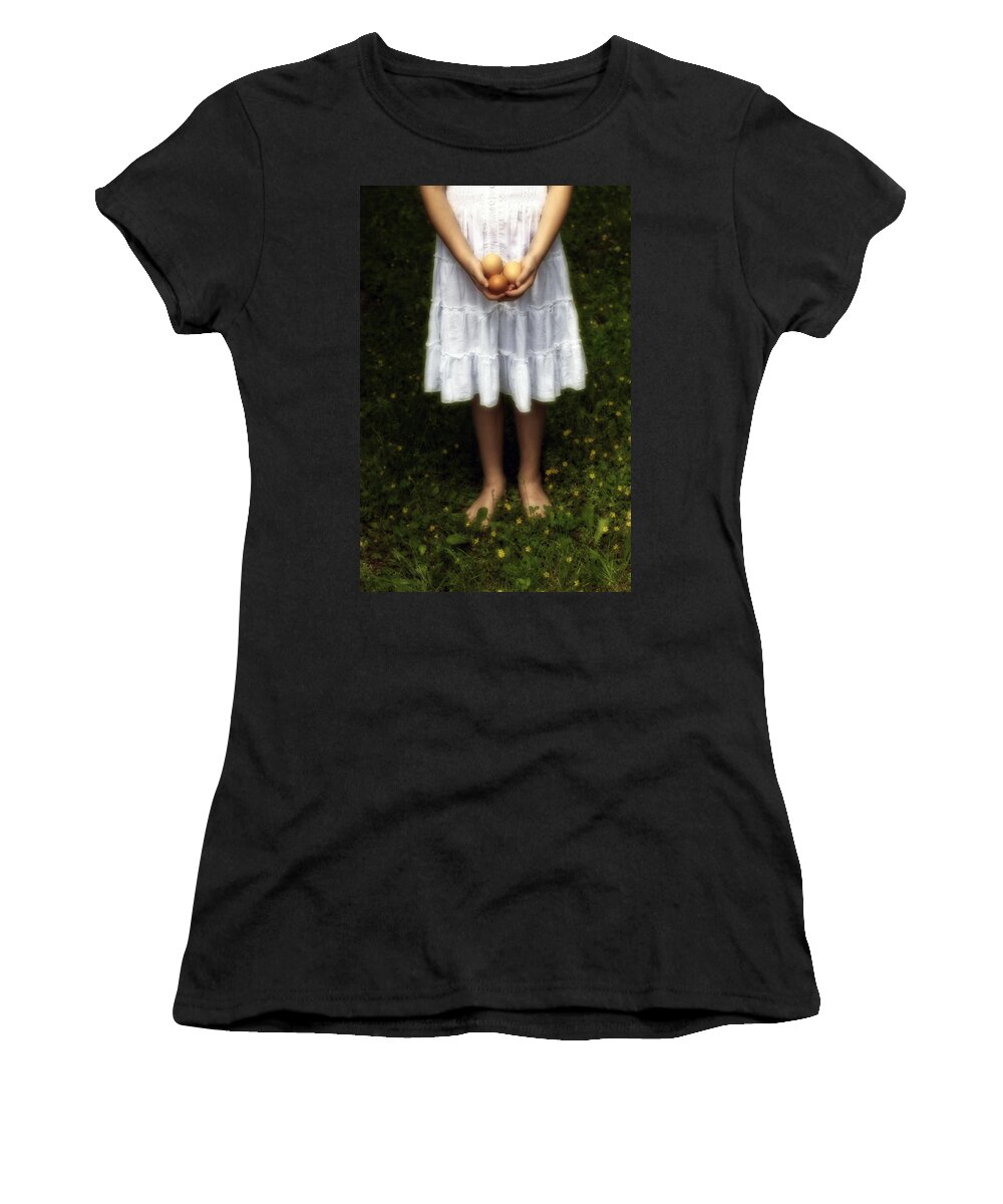 Girl Women's T-Shirt featuring the photograph Eggs #7 by Joana Kruse