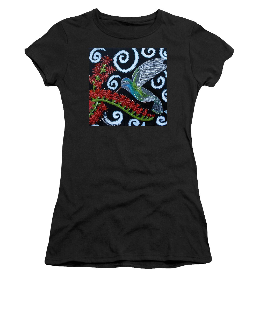 Nature Women's T-Shirt featuring the painting A thousand beats per minuet by Kelly Nicodemus-Miller