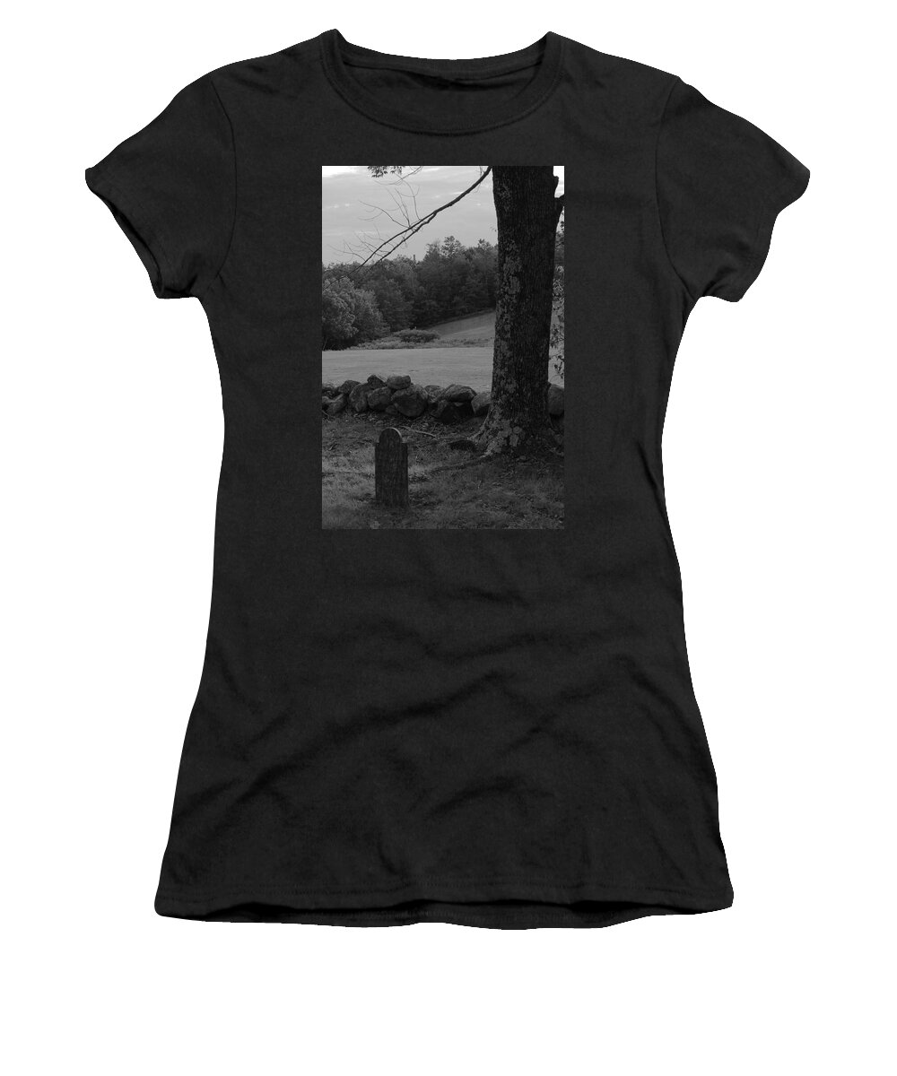 Graves Women's T-Shirt featuring the photograph Alone by Jeff Heimlich