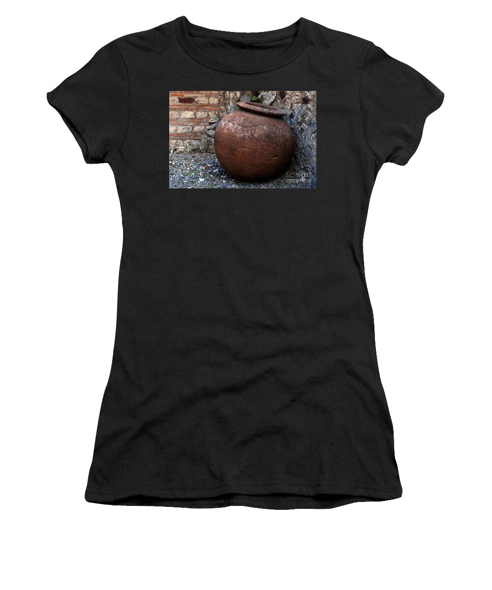 Pompeii Women's T-Shirt featuring the photograph Ancient Relics Of Pompeii by Bob Christopher