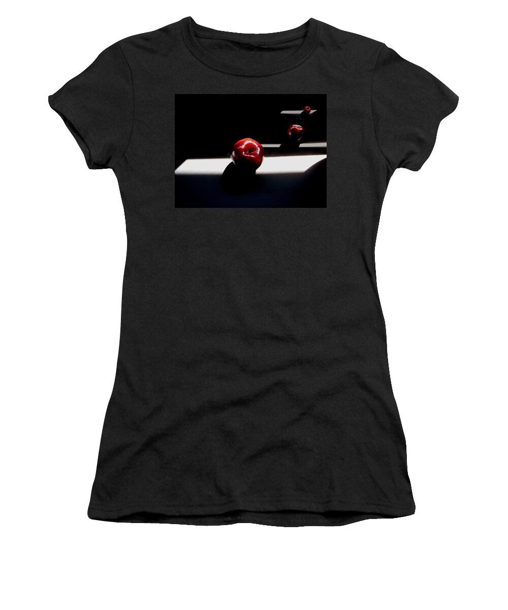 Food Women's T-Shirt featuring the photograph Apple Still Life 1 by Cedric Hampton