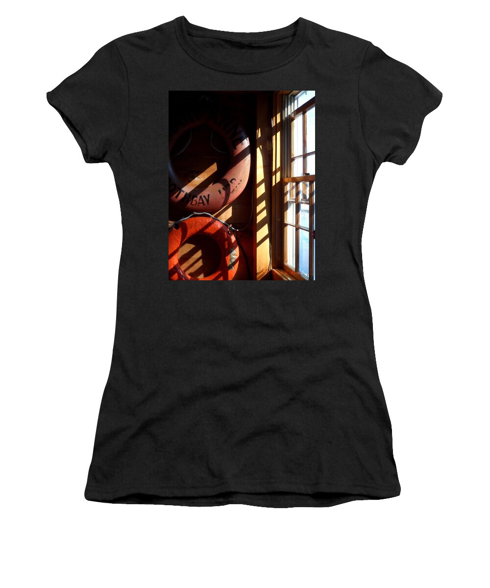 Life Ring Women's T-Shirt featuring the photograph At home on the Coast by Shana Rowe Jackson