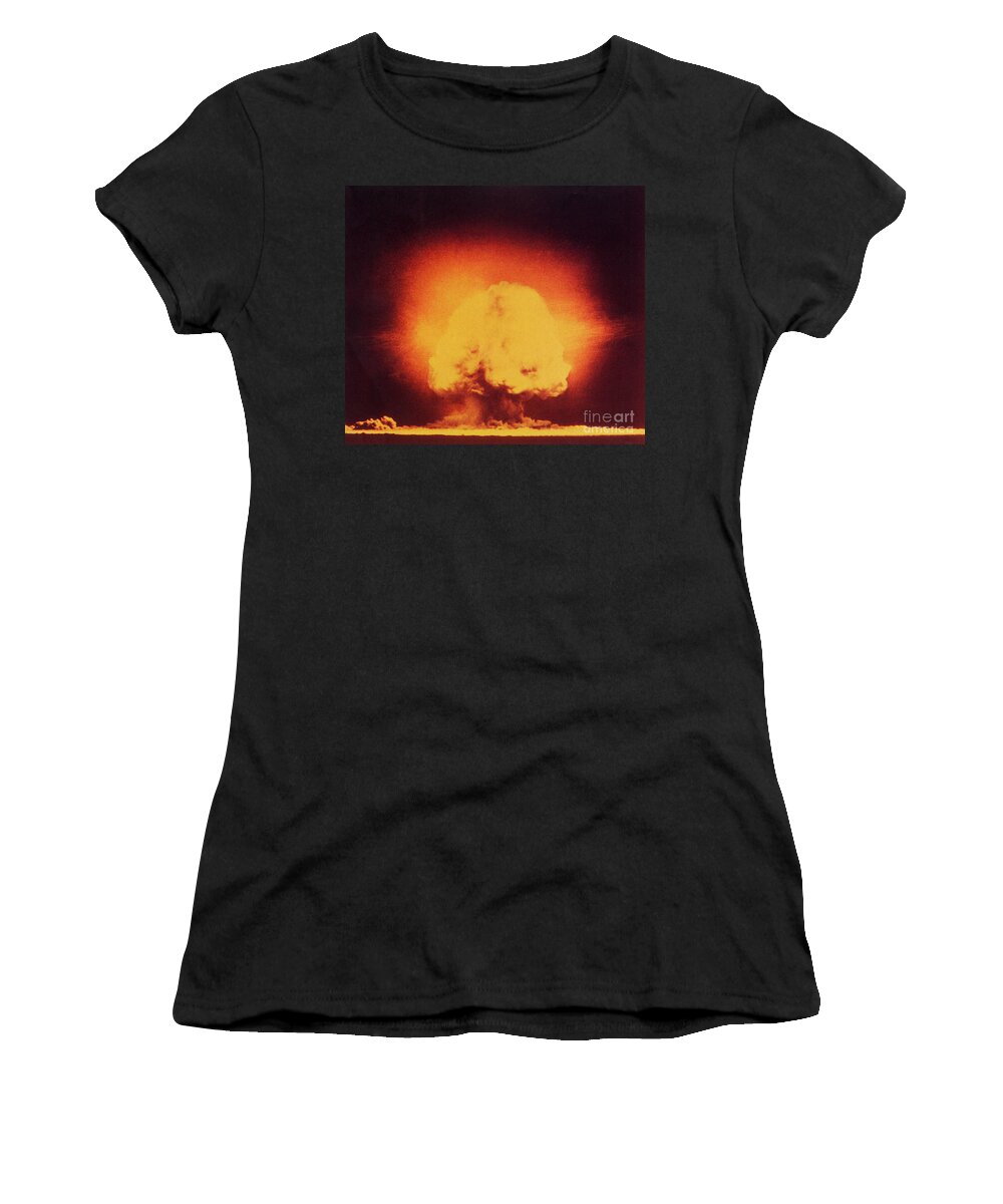 Atomic Women's T-Shirt featuring the photograph Atomic Bomb Explosion by Science Source
