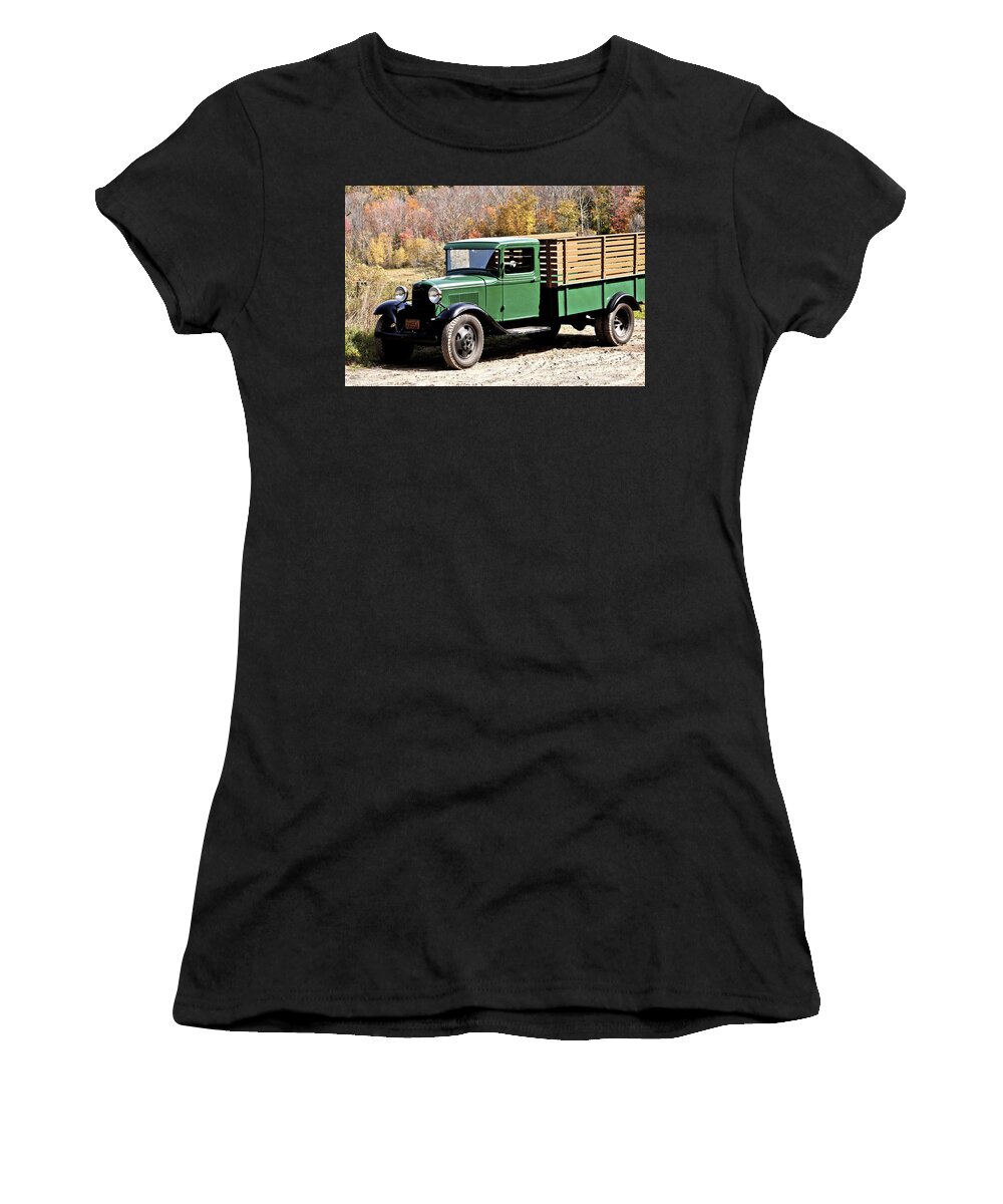 Truck Women's T-Shirt featuring the photograph Autumn Harvest by Danielle Summa