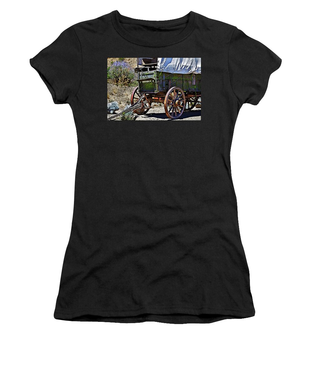 Wagon Women's T-Shirt featuring the photograph Broken Down by Phyllis Denton