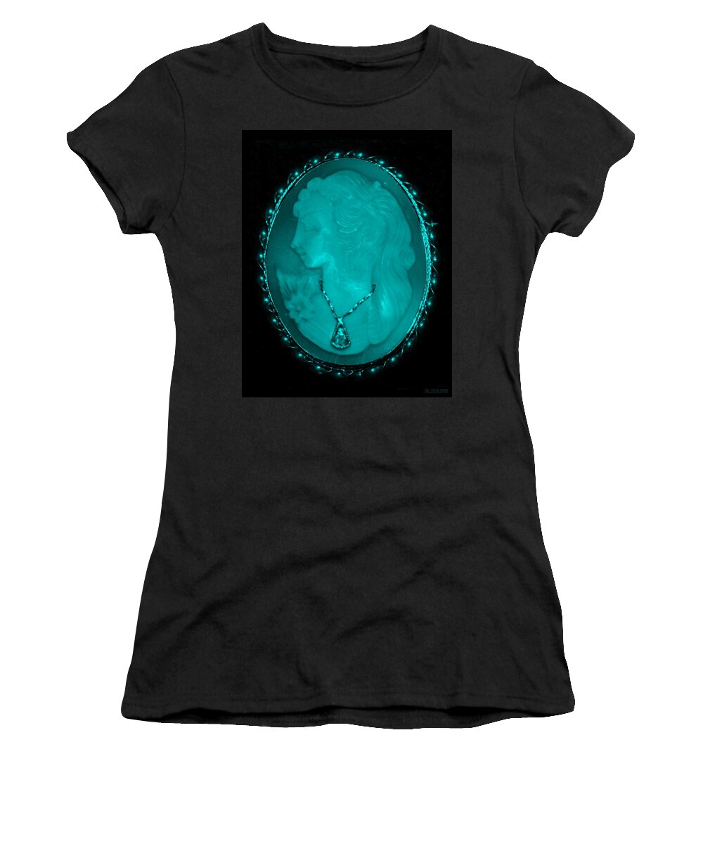 Cameo Women's T-Shirt featuring the photograph CAMEO in TURQUOIS by Rob Hans