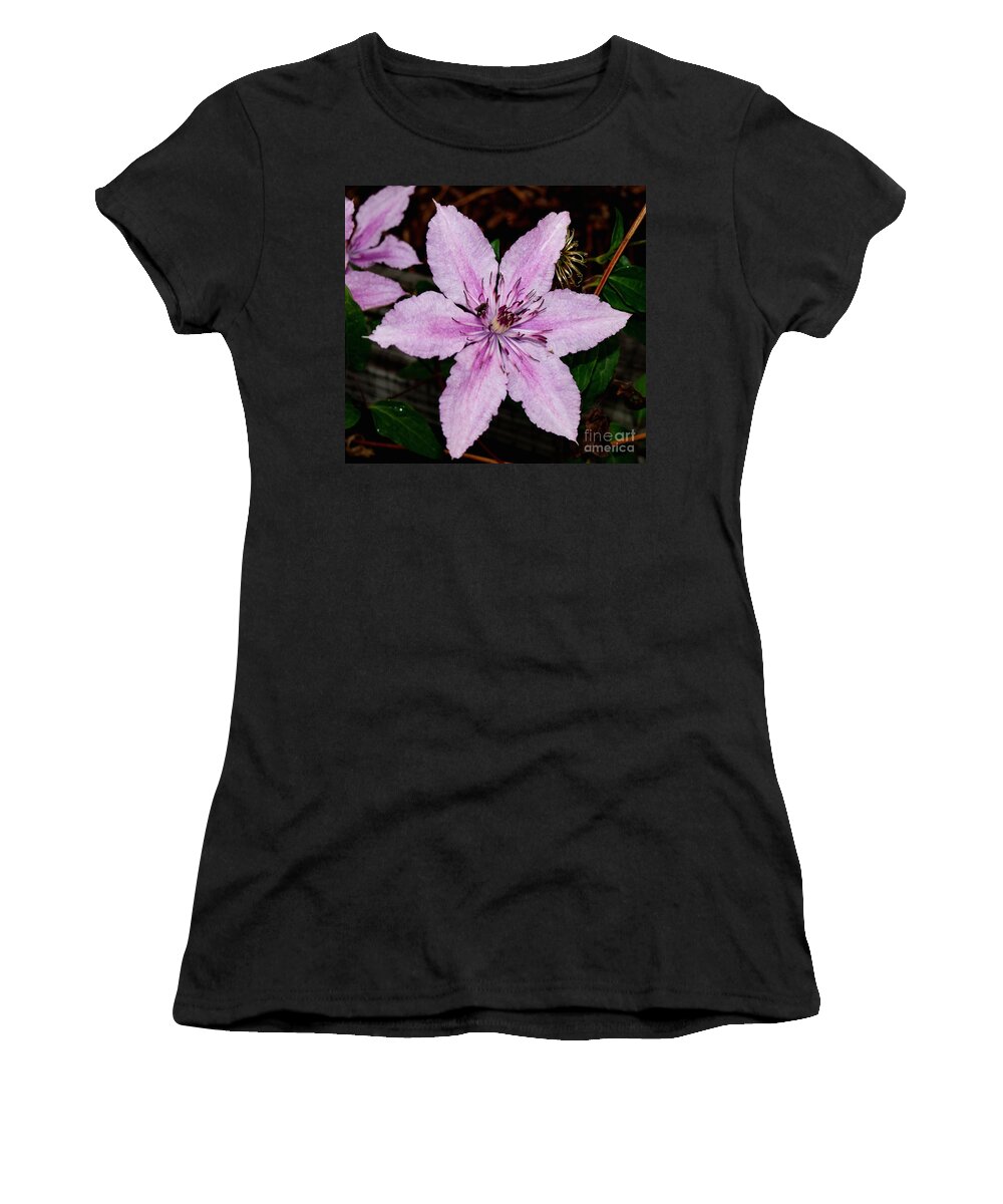 Flowers Photographs Women's T-Shirt featuring the photograph Clematis by Greg Jones