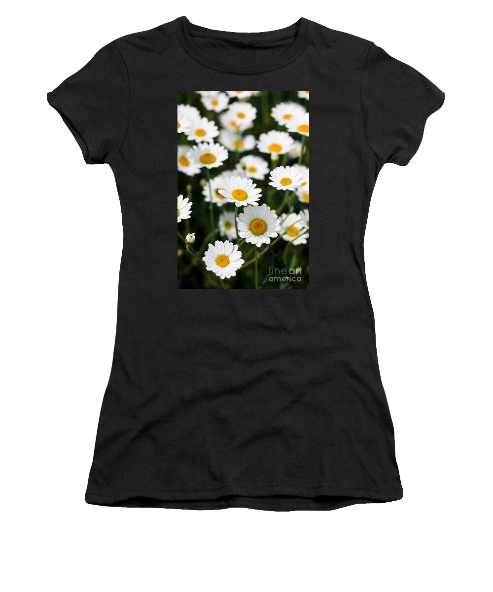 Daisy Women's T-Shirt featuring the photograph Daisies in a field by Simon Bratt