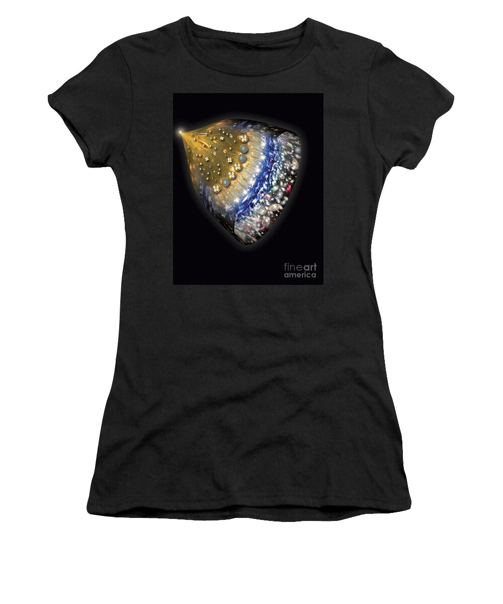 Artwork Women's T-Shirt featuring the digital art Early History of the Universe by Henning Dalhoff and SPL and Photo Researchers
