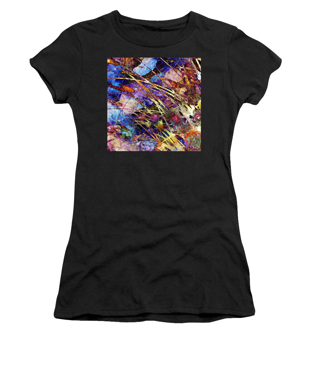 Grass Women's T-Shirt featuring the digital art End of the Season by Barbara Berney
