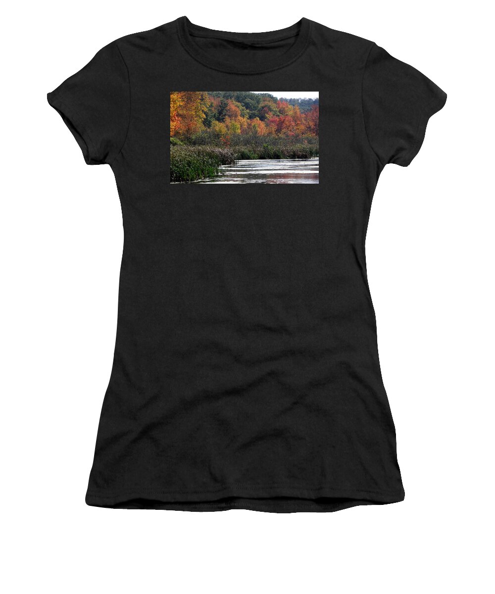 Swamp Women's T-Shirt featuring the photograph Even Swamps Have Beauty by Kim Galluzzo