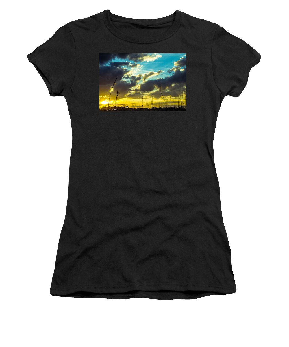 Sunset Women's T-Shirt featuring the photograph Fernandina Beach by Shannon Harrington