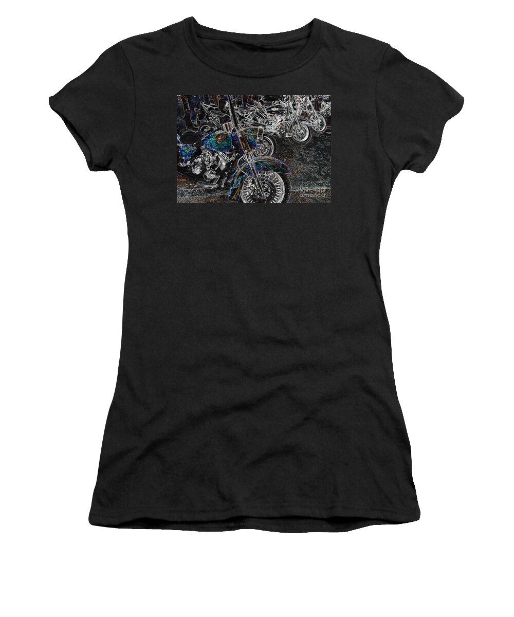 Motorcycle Women's T-Shirt featuring the photograph Ghost Rider by Anthony Wilkening