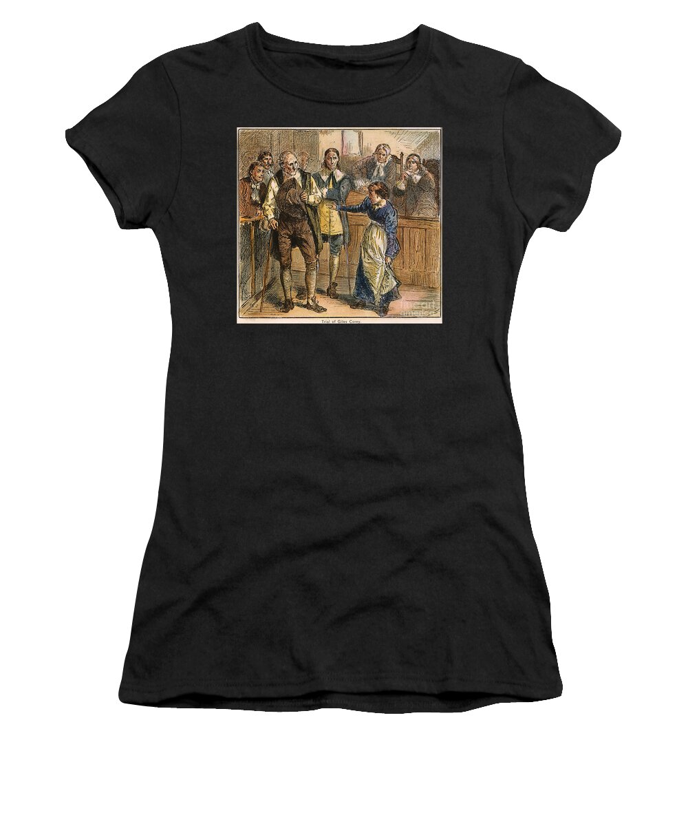 1692 Women's T-Shirt featuring the photograph Giles Corey, 1692 by Granger