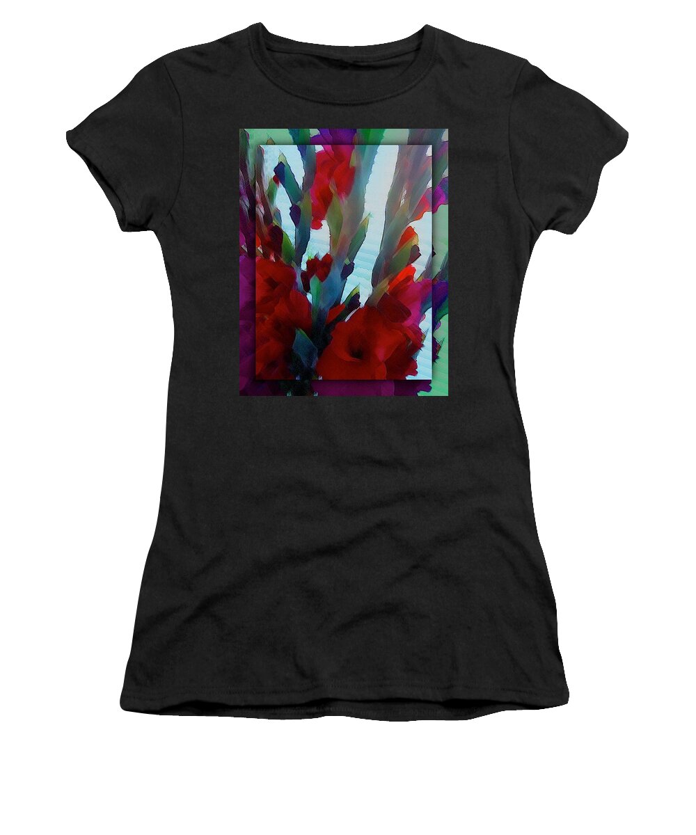 Abstract Women's T-Shirt featuring the digital art Glad by Richard Laeton