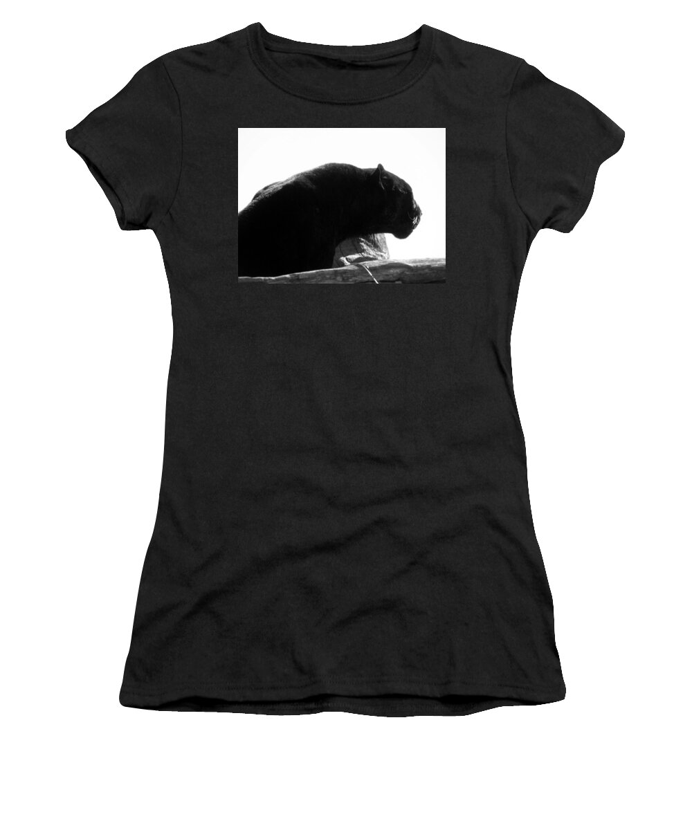 Jamaica The Black Leopard Women's T-Shirt featuring the photograph Hear me ROAR by Kim Galluzzo