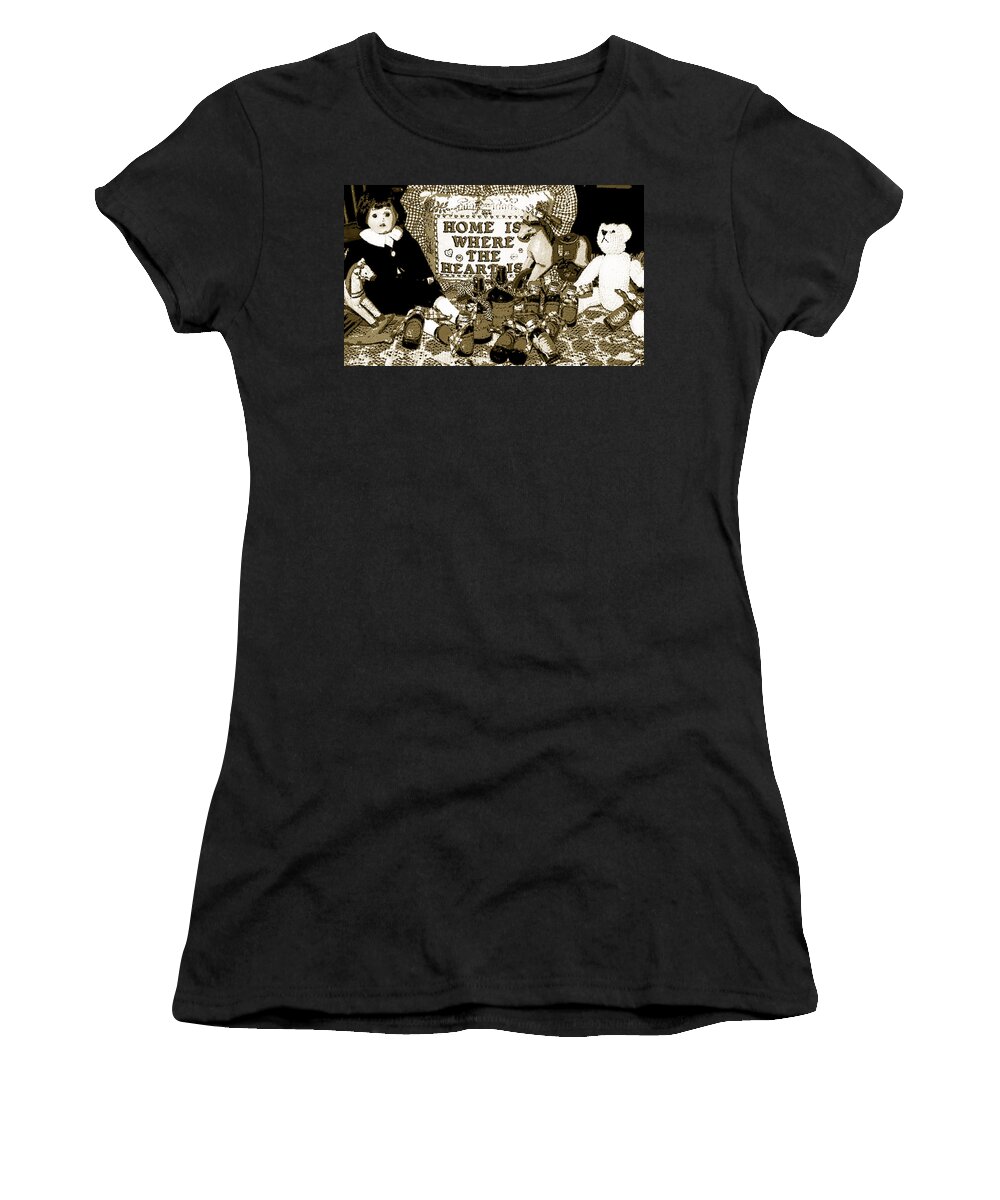 Americana Women's T-Shirt featuring the photograph Home Americana Style by Pamela Hyde Wilson