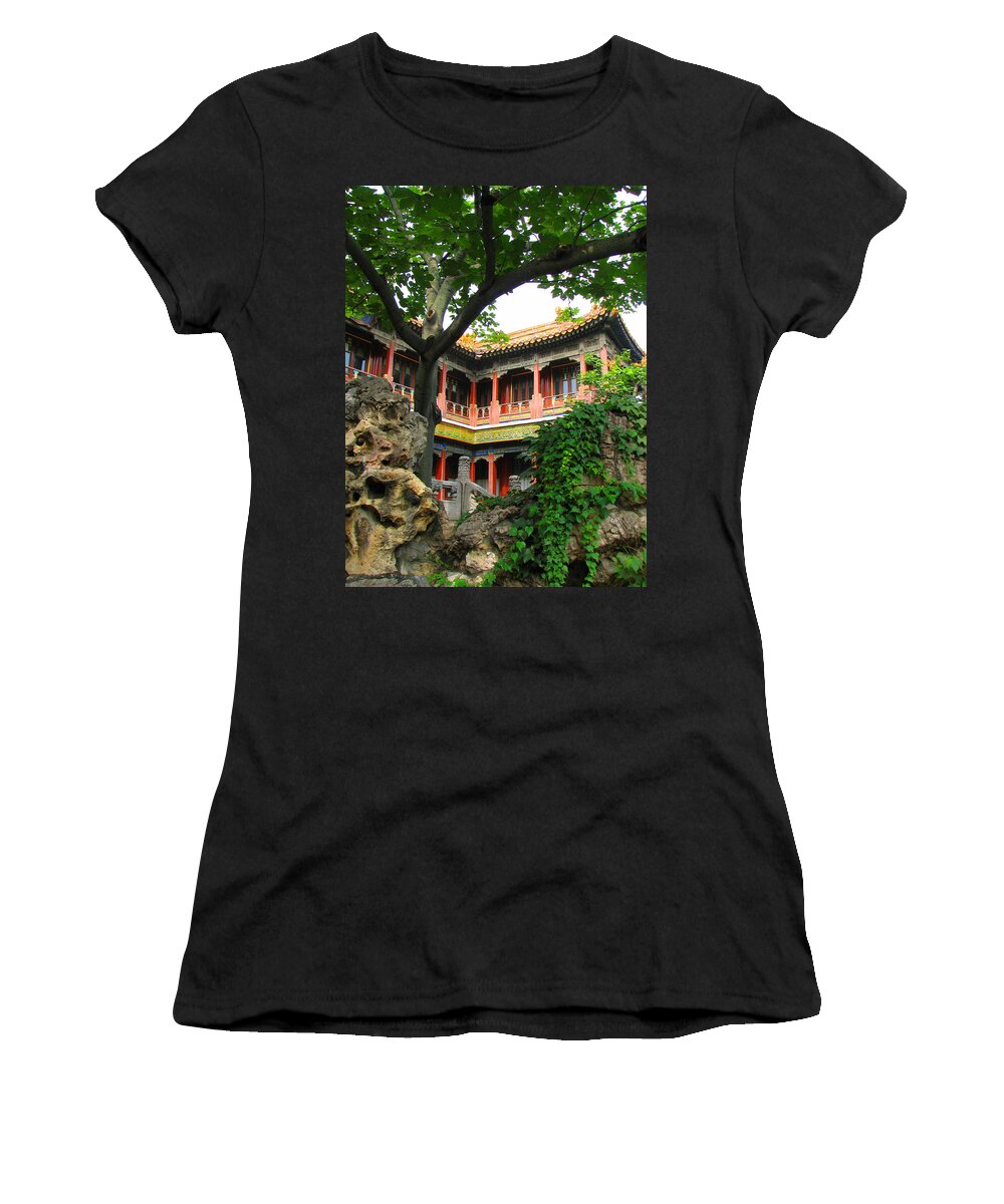Beijing Women's T-Shirt featuring the photograph Inside Beijing's Forbidden City by Carla Parris