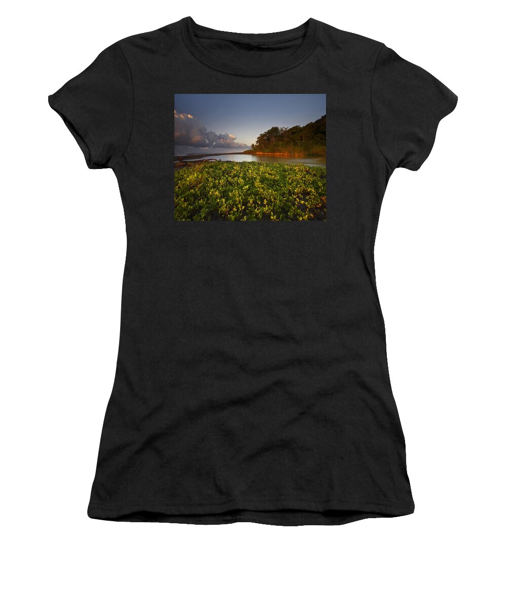 00176964 Women's T-Shirt featuring the photograph Lagoon Near Coastline Corcovado by Tim Fitzharris
