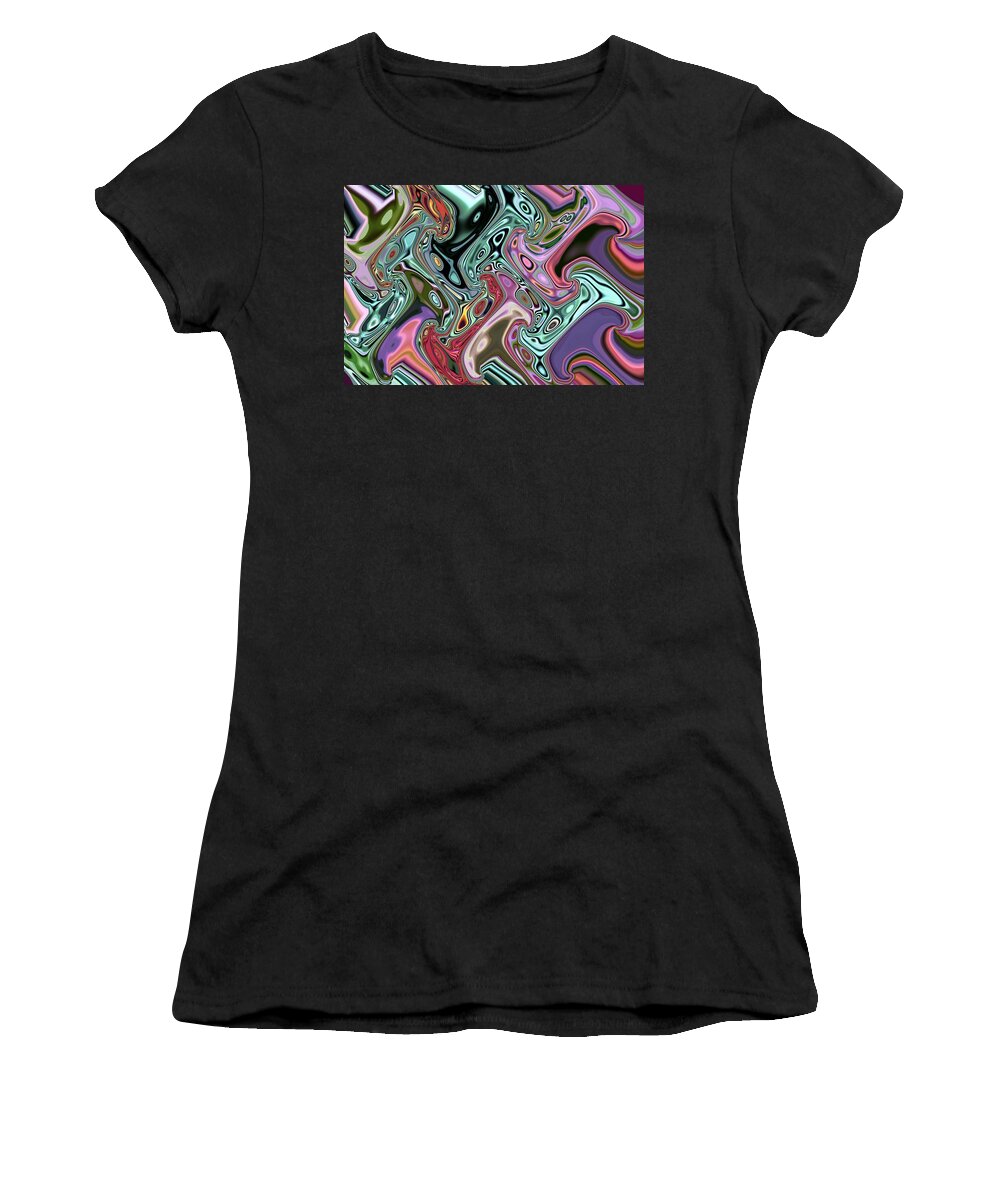 Digital Decor Women's T-Shirt featuring the digital art Liquid Nitrogen by Andrew Hewett