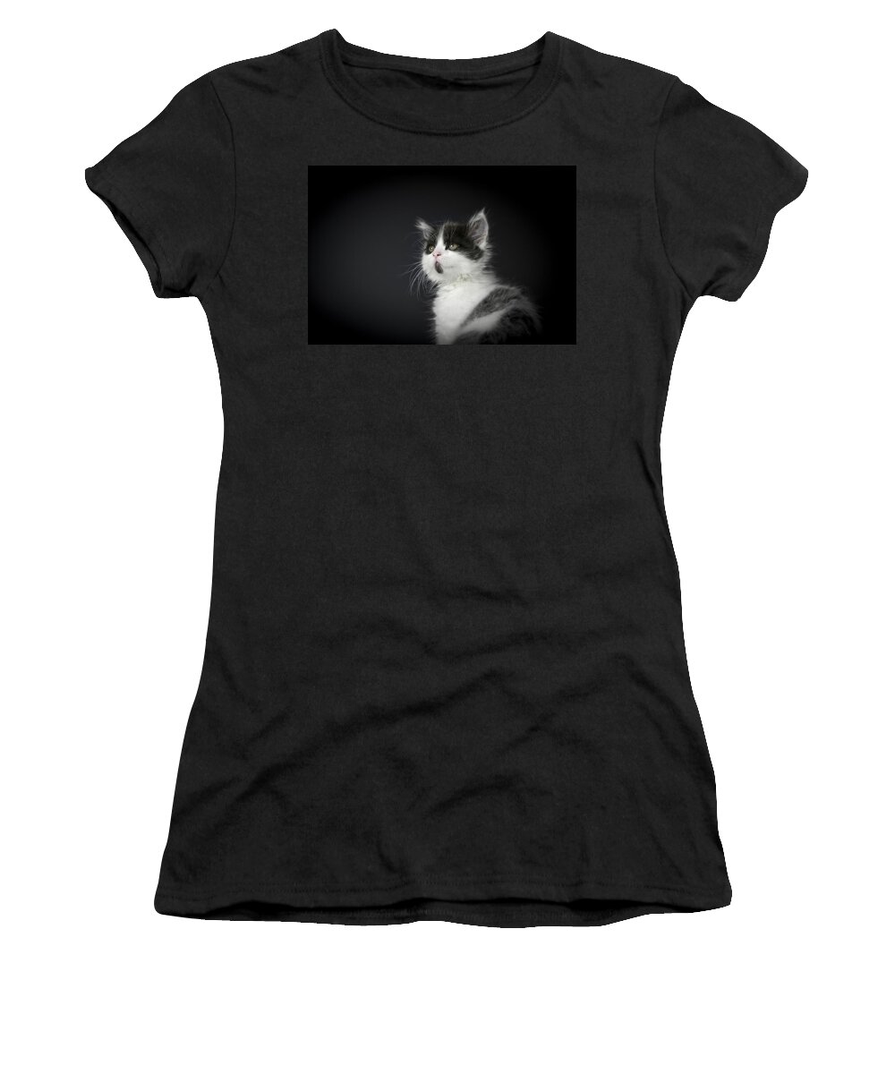 Cat Women's T-Shirt featuring the photograph Little Star by Scott Wood