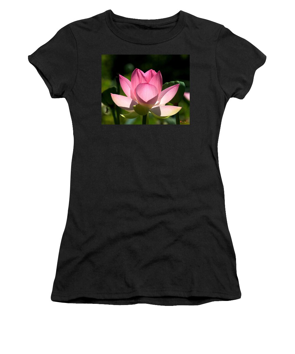 Nature Women's T-Shirt featuring the photograph Lotus Beauty--Radiant Beauty DL011 by Gerry Gantt