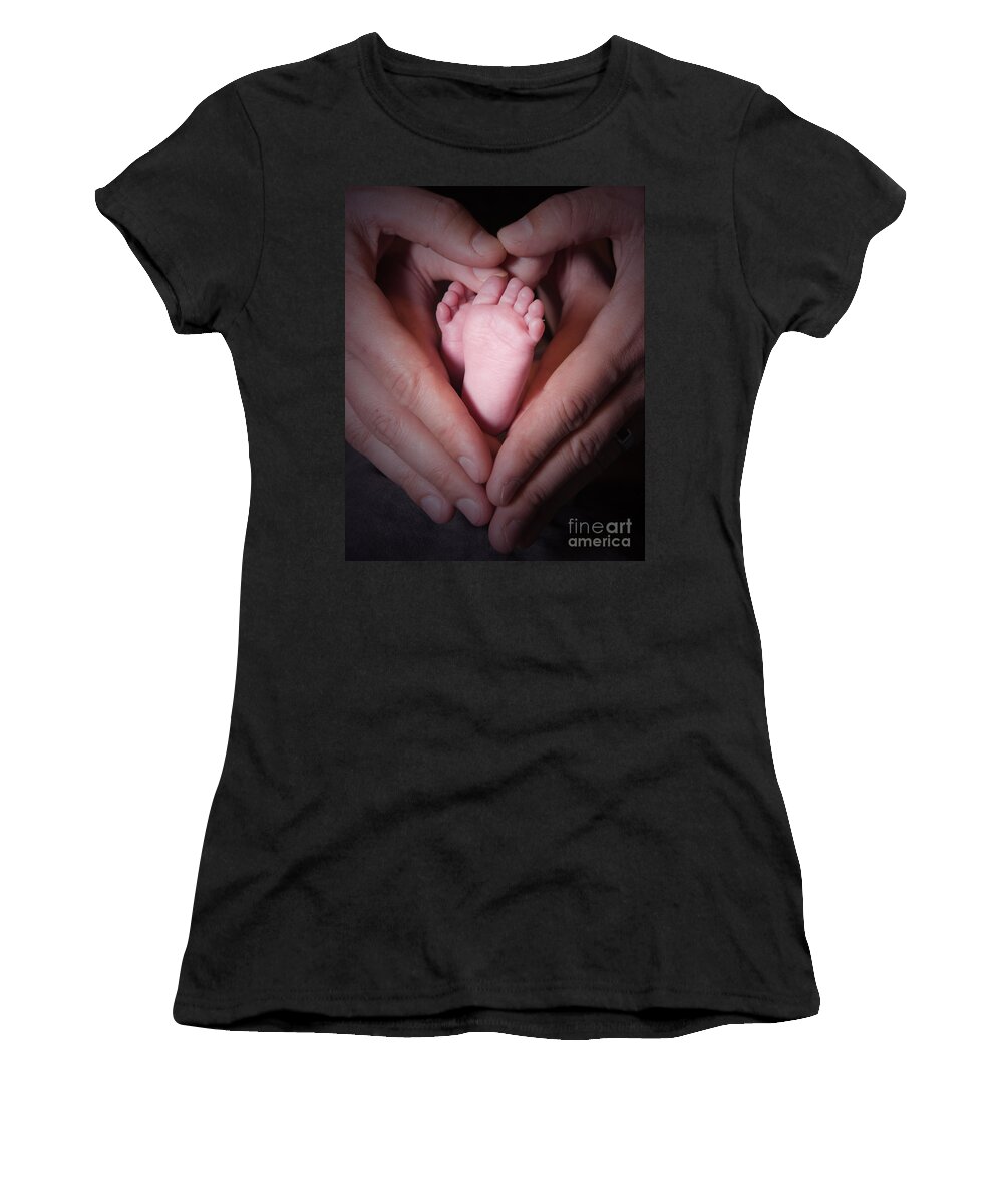 Feet Women's T-Shirt featuring the photograph Loving Feet by Susan Cliett