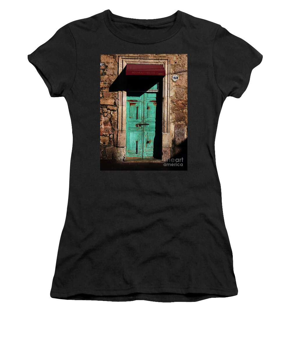 North America Women's T-Shirt featuring the photograph Mexican Door 23 by Xueling Zou
