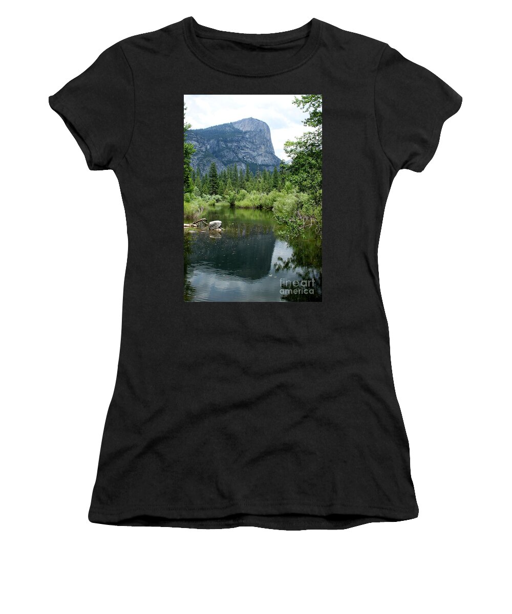 Yosemite Women's T-Shirt featuring the photograph Mirror Lake by Henrik Lehnerer