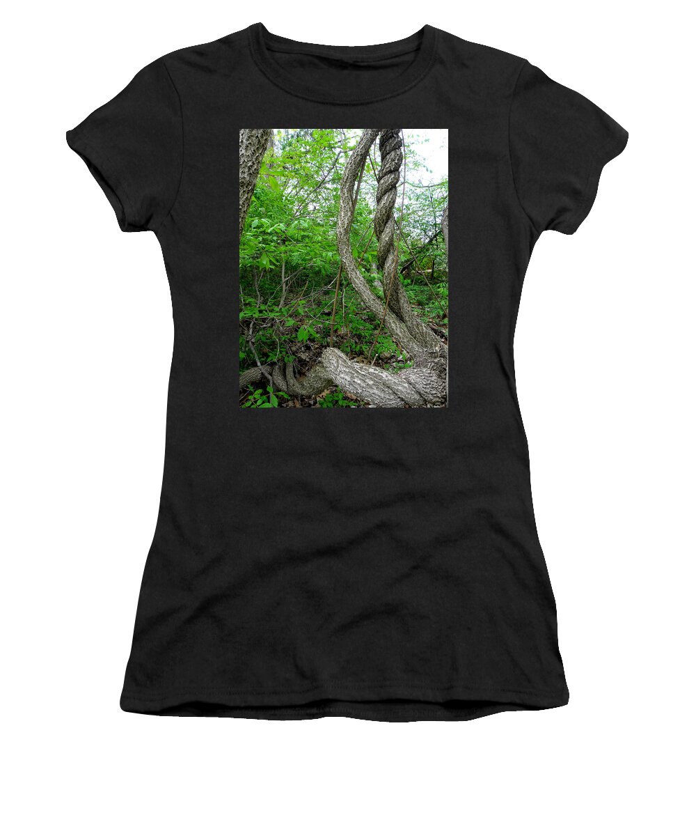 Braids Women's T-Shirt featuring the photograph Mother Nature Braids by Kim Galluzzo