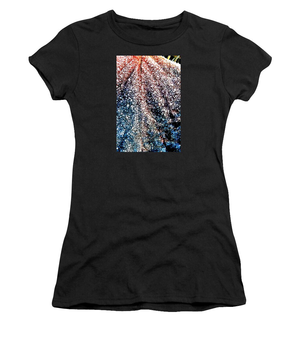 Orange Women's T-Shirt featuring the photograph Orange is warm and blue is cold by Steve Taylor